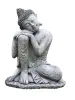  Product image 3 of the product “Rahman - Buddha relax- one leg up, 65 cm H | cast stone ”